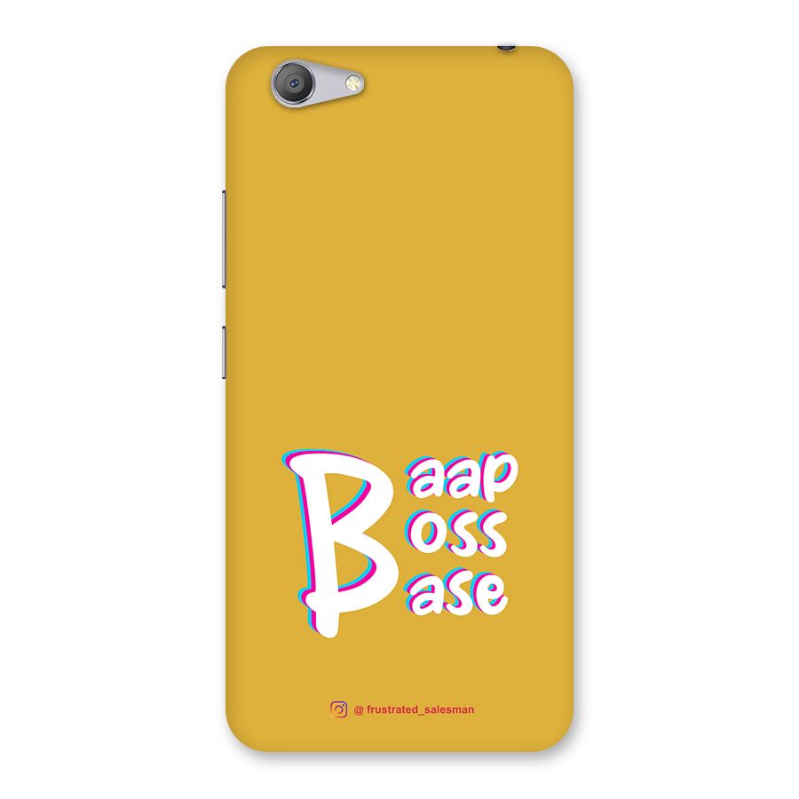 Baap Boss Base Mustard Yellow Back Case for Vivo Y53