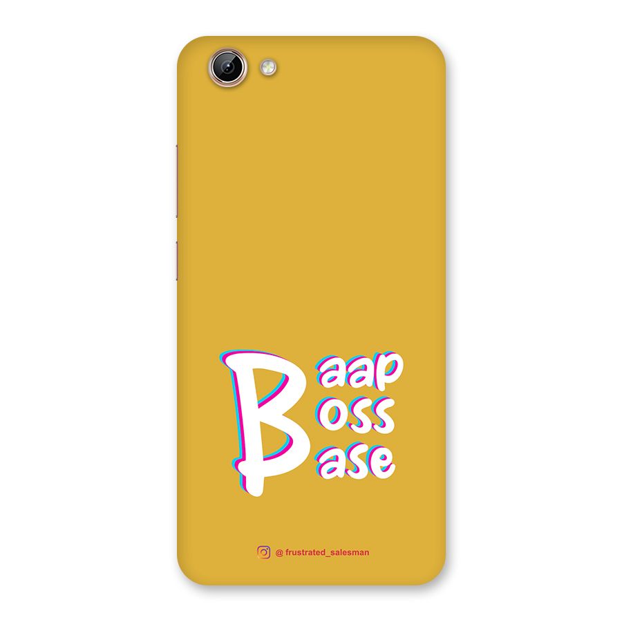 Baap Boss Base Mustard Yellow Back Case for Vivo Y71i