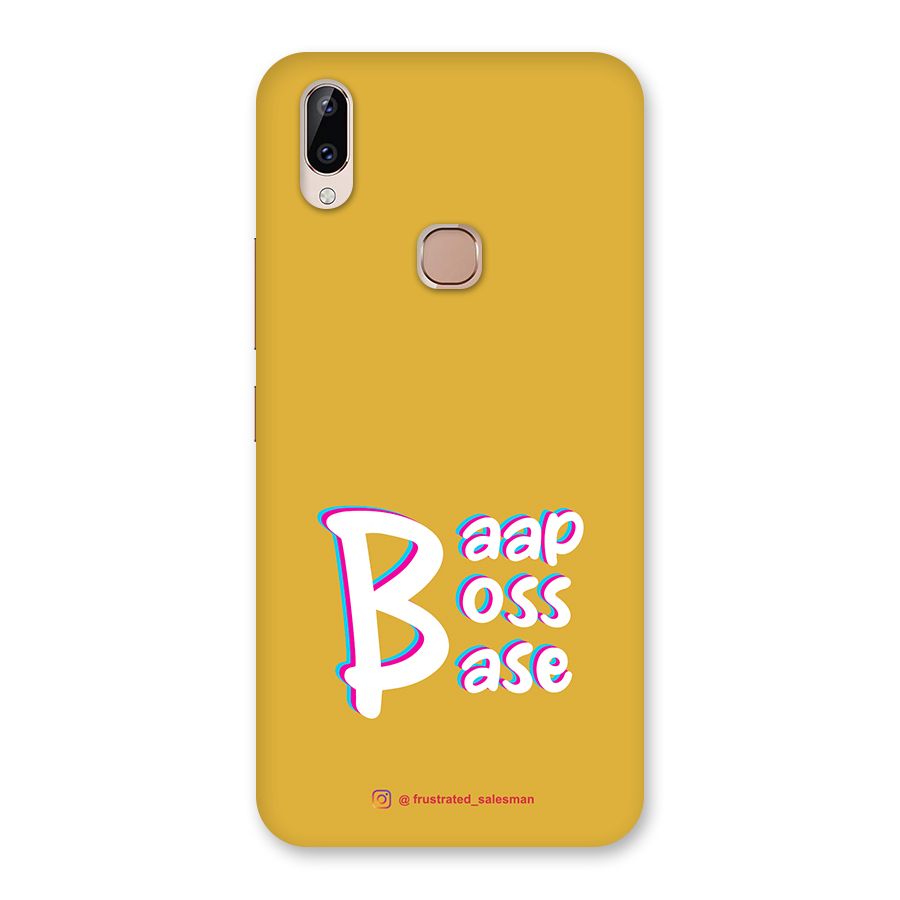 Baap Boss Base Mustard Yellow Back Case for Vivo Y83 Pro