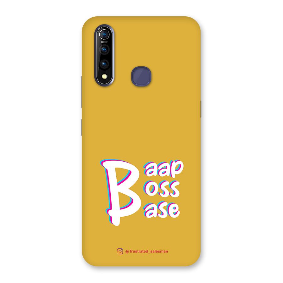 Baap Boss Base Mustard Yellow Back Case for Vivo Z1 Pro