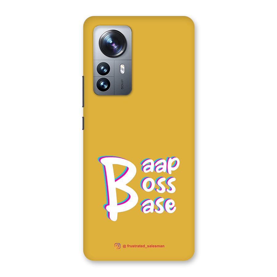 Baap Boss Base Mustard Yellow Back Case for Xiaomi 12 Pro