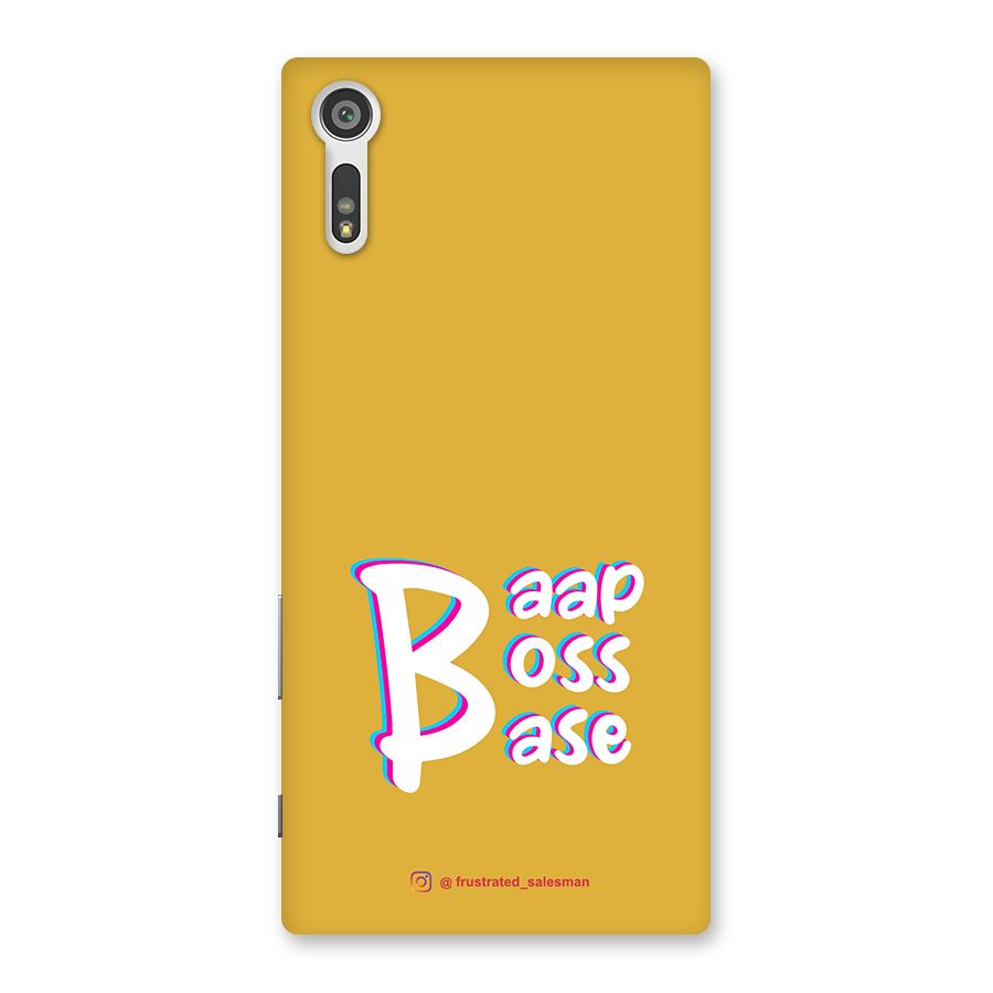 Baap Boss Base Mustard Yellow Back Case for Xperia XZ