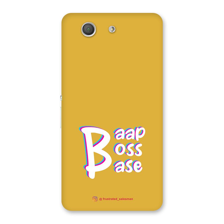 Baap Boss Base Mustard Yellow Back Case for Xperia Z3 Compact