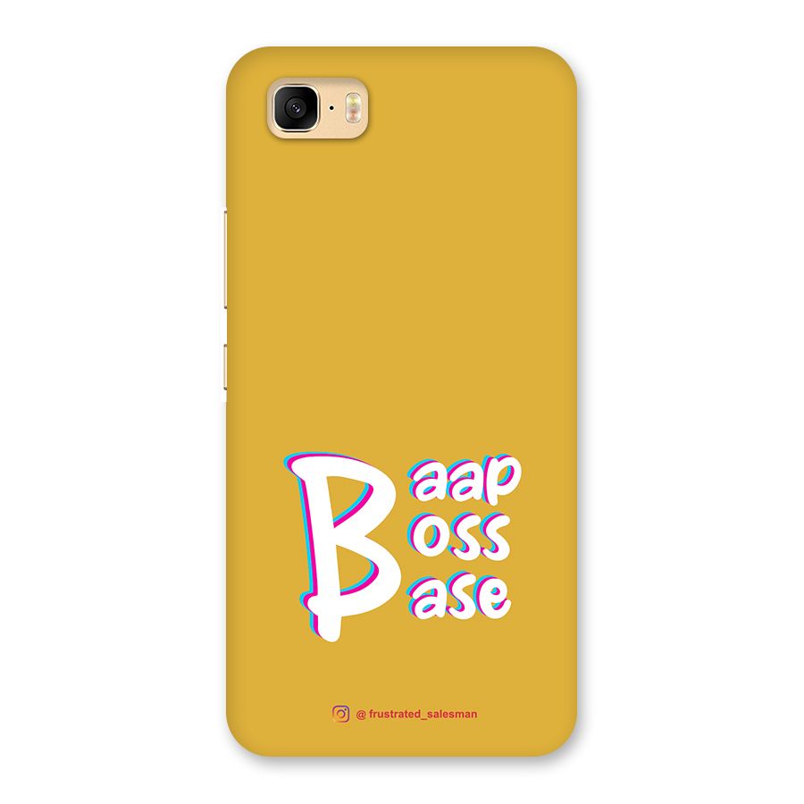 Baap Boss Base Mustard Yellow Back Case for Zenfone 3s Max
