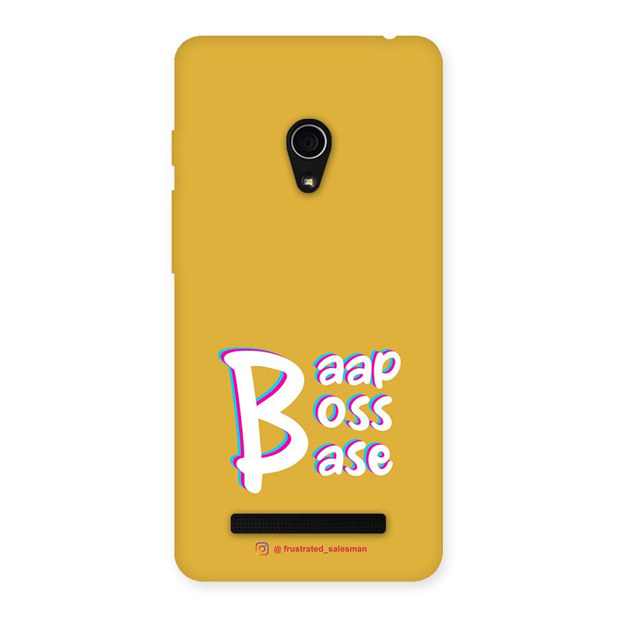 Baap Boss Base Mustard Yellow Back Case for Zenfone 5