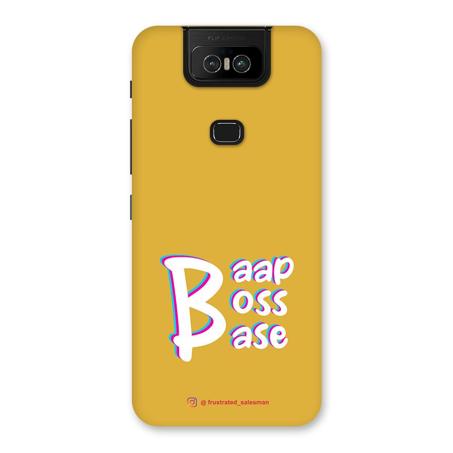 Baap Boss Base Mustard Yellow Back Case for Zenfone 6z
