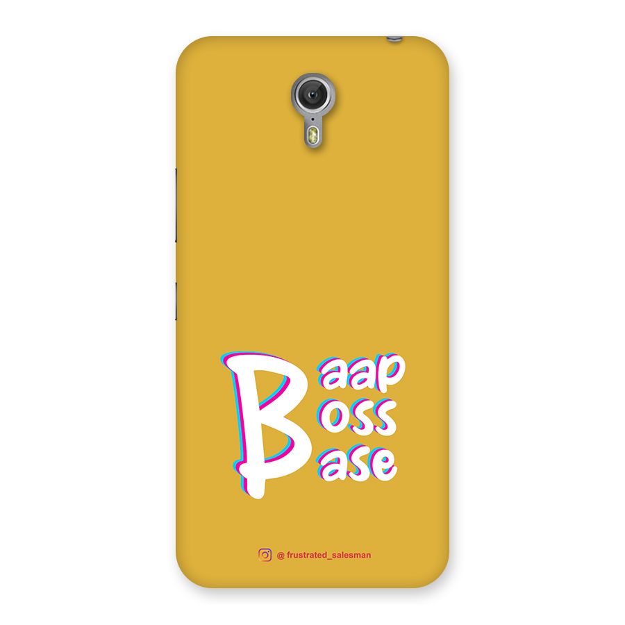 Baap Boss Base Mustard Yellow Back Case for Zuk Z1