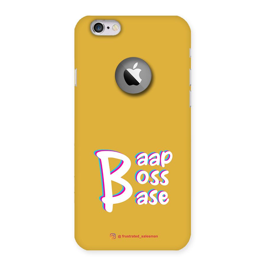 Baap Boss Base Mustard Yellow Back Case for iPhone 6 Logo Cut