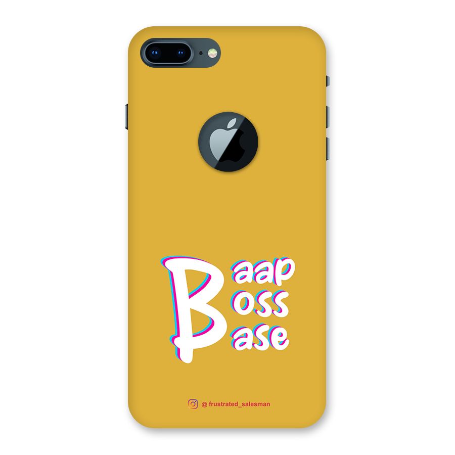 Baap Boss Base Mustard Yellow Back Case for iPhone 7 Plus Logo Cut
