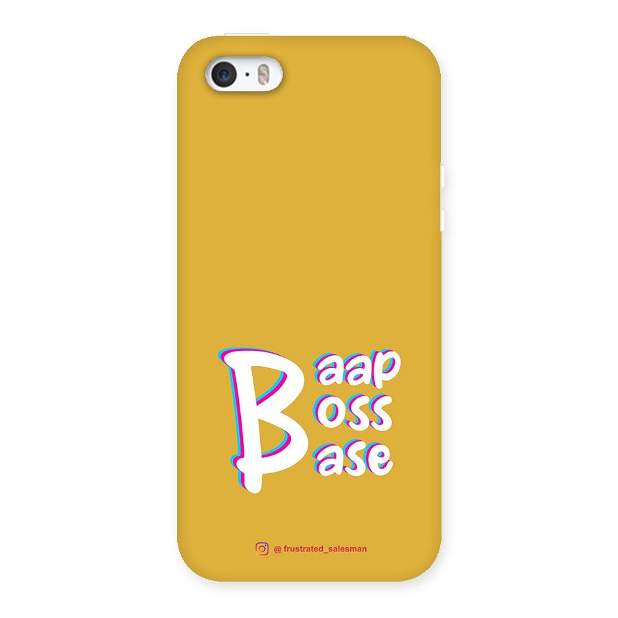 Baap Boss Base Mustard Yellow Back Case for iPhone SE