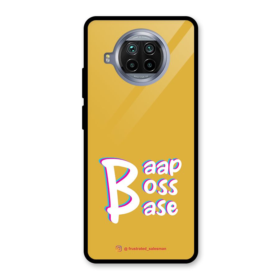 Baap Boss Base Mustard Yellow Glass Back Case for Mi 10i