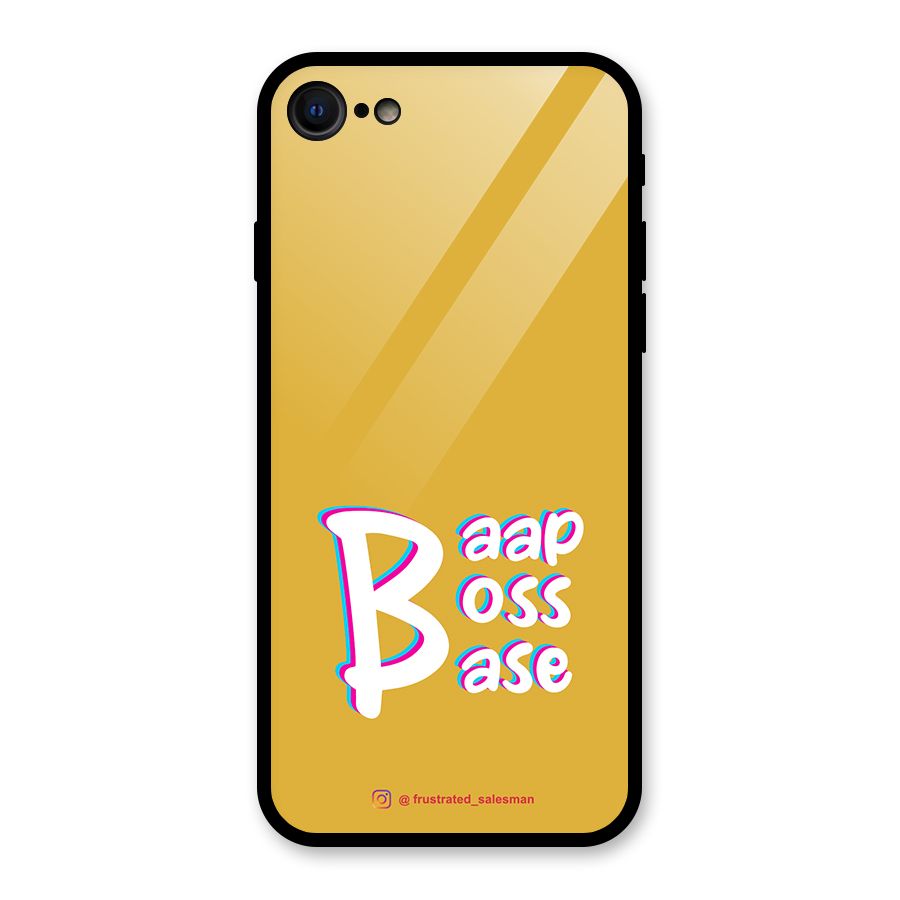 Baap Boss Base Mustard Yellow Glass Back Case for iPhone 7
