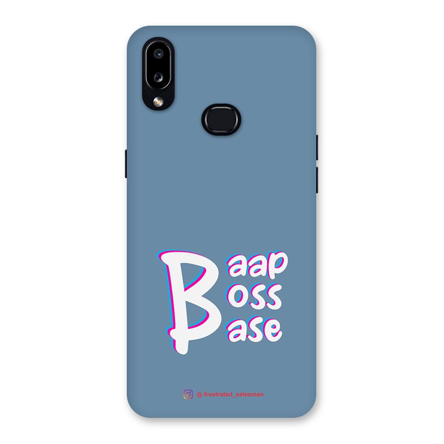 Baap Boss Base SteelBlue Back Case for Galaxy A10s