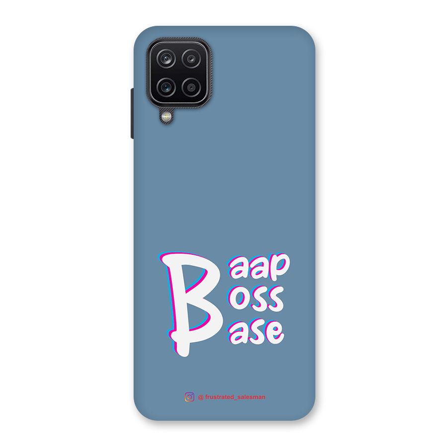 Baap Boss Base SteelBlue Back Case for Galaxy A12