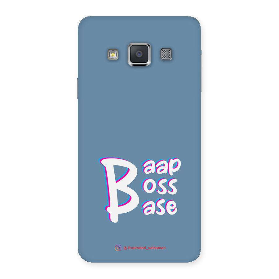 Baap Boss Base SteelBlue Back Case for Galaxy A3
