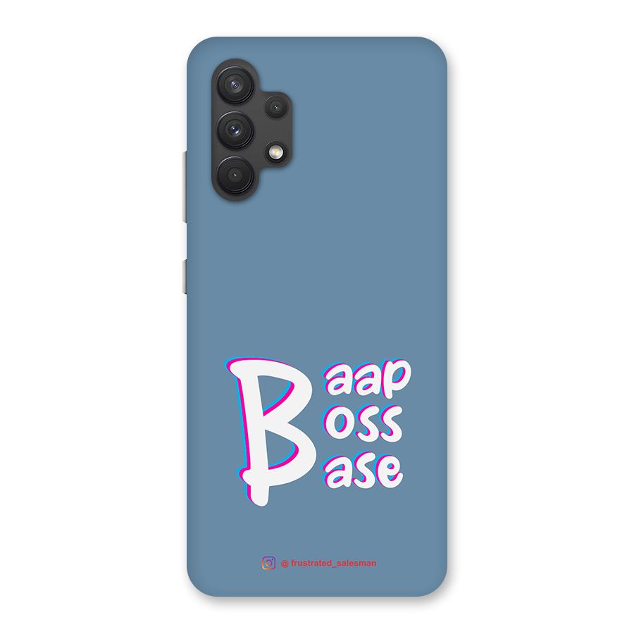 Baap Boss Base SteelBlue Back Case for Galaxy A32