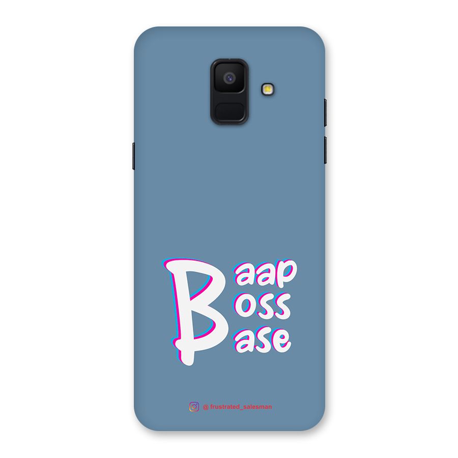 Baap Boss Base SteelBlue Back Case for Galaxy A6 (2018)