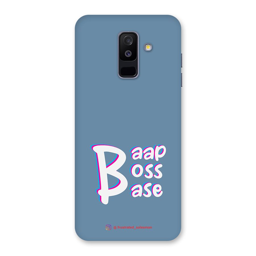 Baap Boss Base SteelBlue Back Case for Galaxy A6 Plus