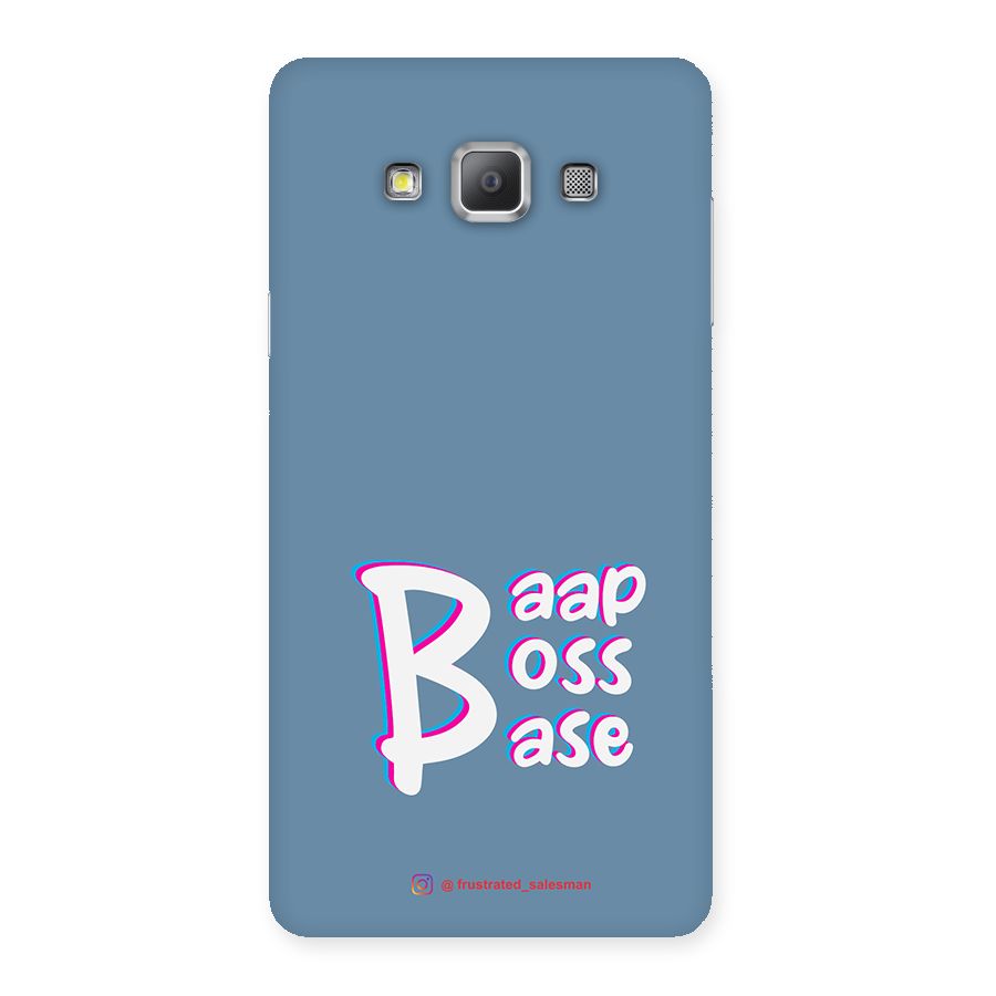 Baap Boss Base SteelBlue Back Case for Galaxy A7