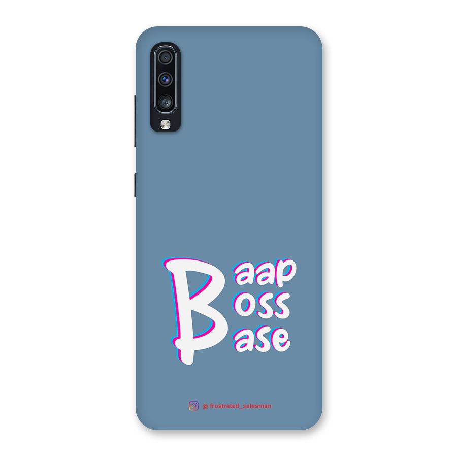 Baap Boss Base SteelBlue Back Case for Galaxy A70