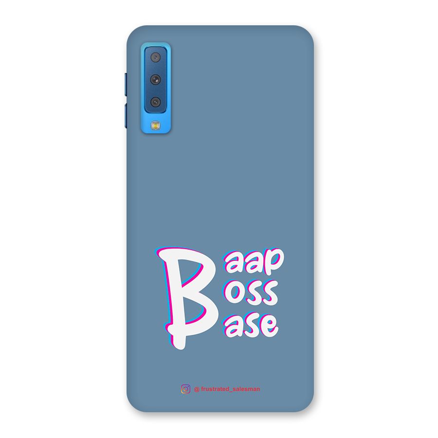 Baap Boss Base SteelBlue Back Case for Galaxy A7 (2018)