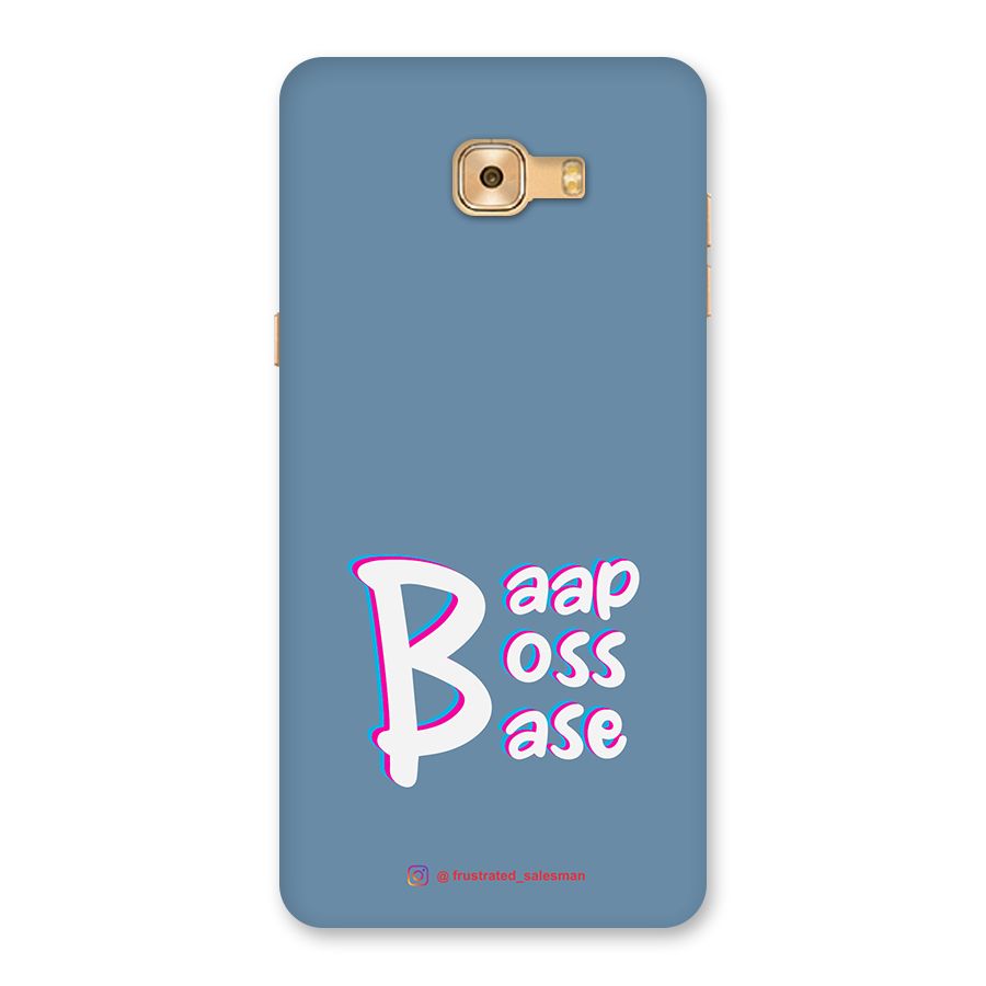 Baap Boss Base SteelBlue Back Case for Galaxy C9 Pro