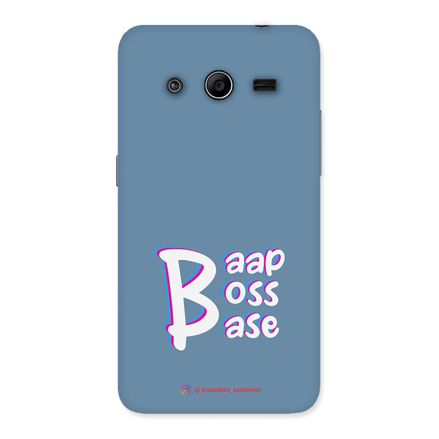 Baap Boss Base SteelBlue Back Case for Galaxy Core 2