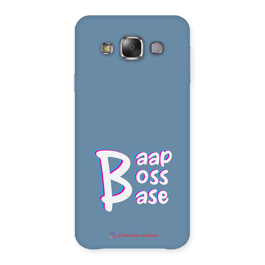 Baap Boss Base SteelBlue Back Case for Galaxy E7