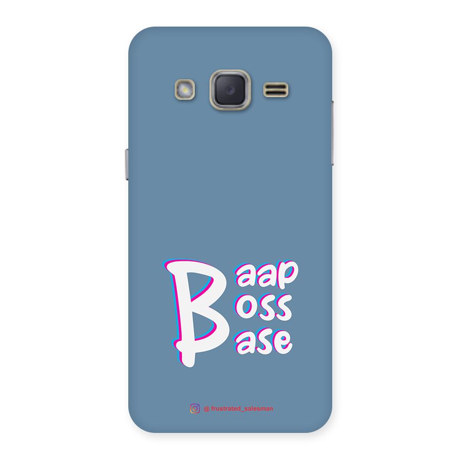 Baap Boss Base SteelBlue Back Case for Galaxy J2