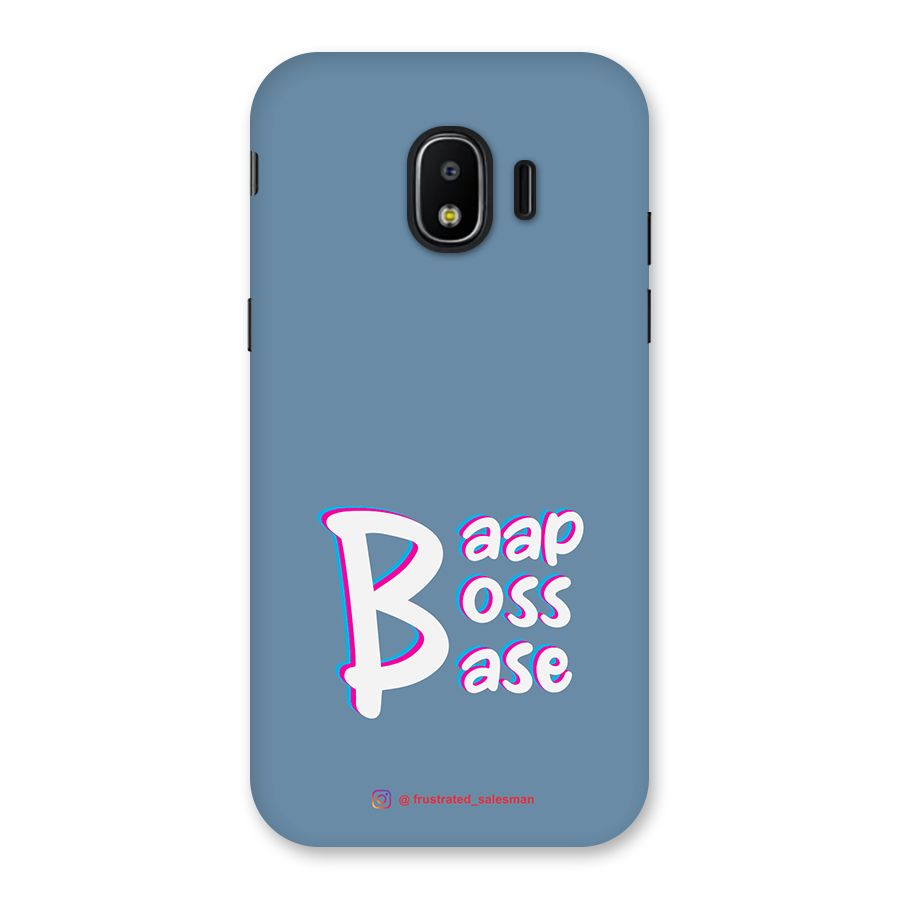 Baap Boss Base SteelBlue Back Case for Galaxy J2 Pro 2018