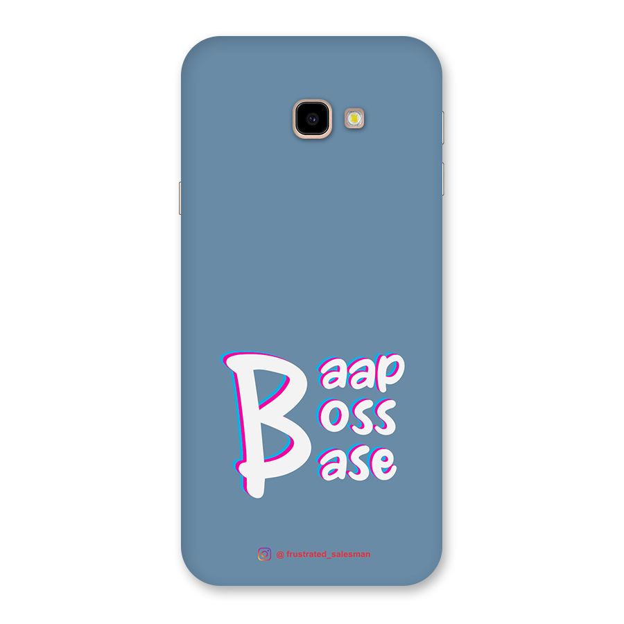 Baap Boss Base SteelBlue Back Case for Galaxy J4 Plus