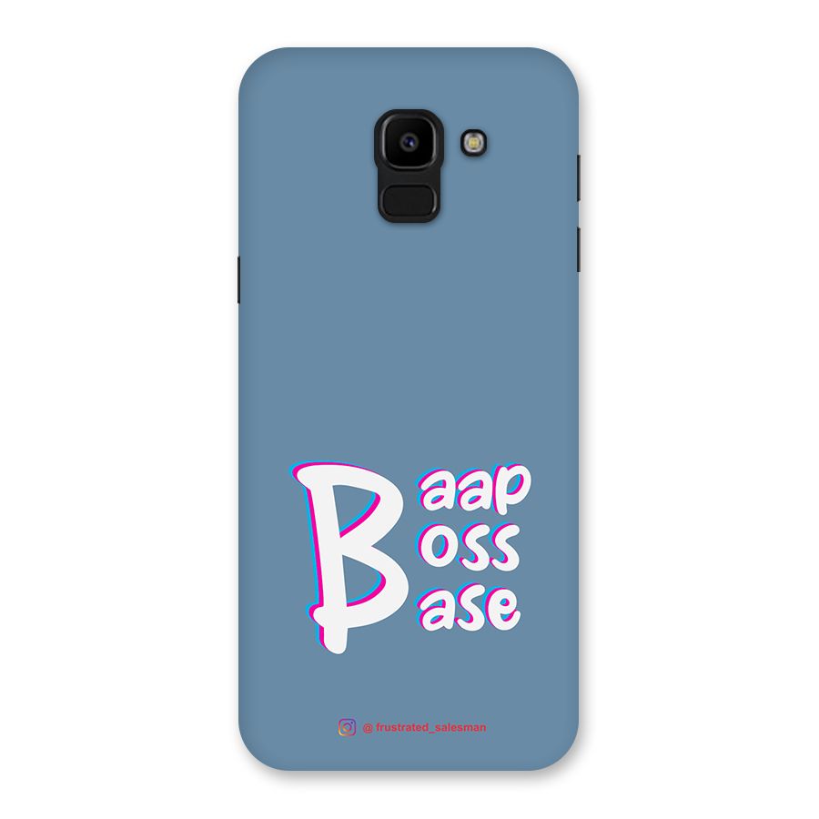 Baap Boss Base SteelBlue Back Case for Galaxy J6