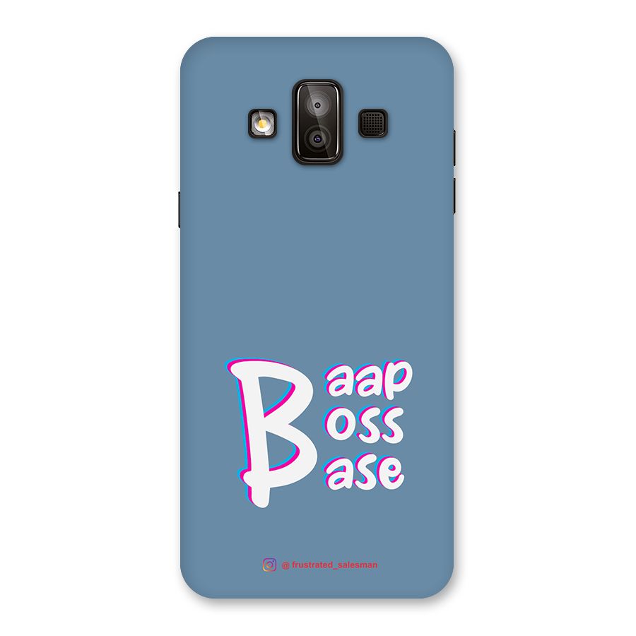Baap Boss Base SteelBlue Back Case for Galaxy J7 Duo