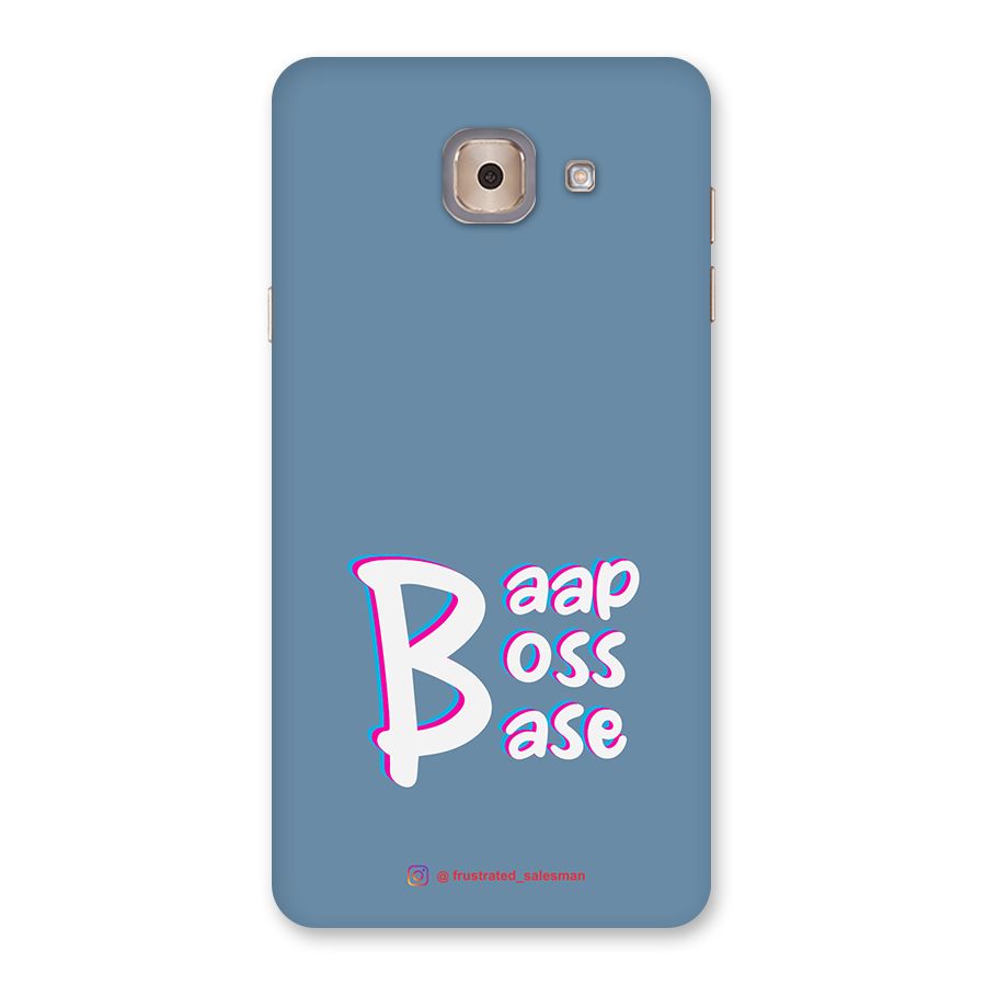Baap Boss Base SteelBlue Back Case for Galaxy J7 Max
