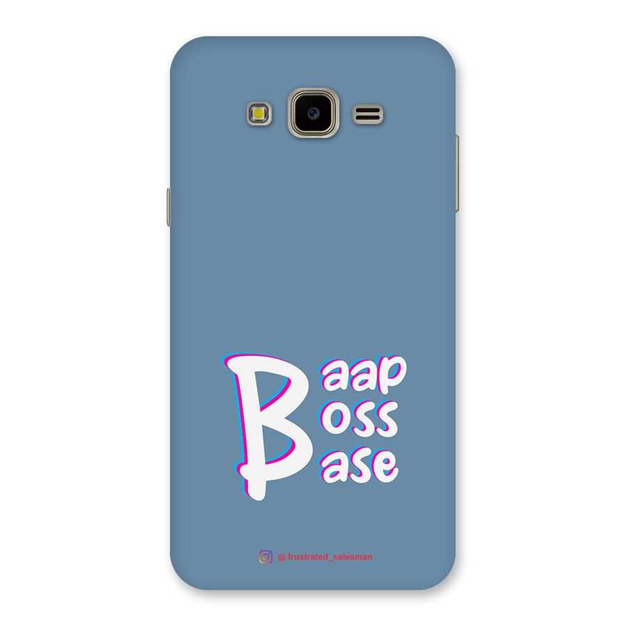 Baap Boss Base SteelBlue Back Case for Galaxy J7 Nxt