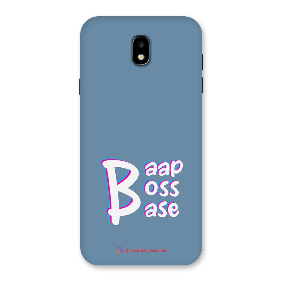 Baap Boss Base SteelBlue Back Case for Galaxy J7 Pro