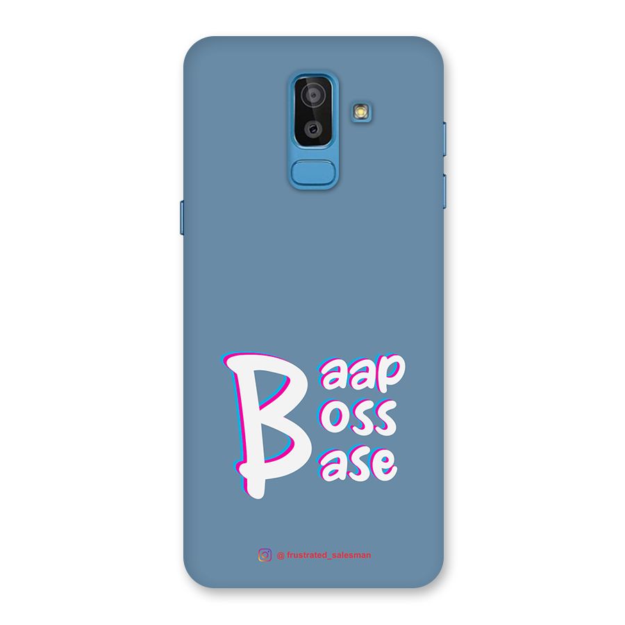Baap Boss Base SteelBlue Back Case for Galaxy J8