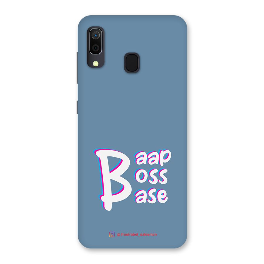 Baap Boss Base SteelBlue Back Case for Galaxy M10s