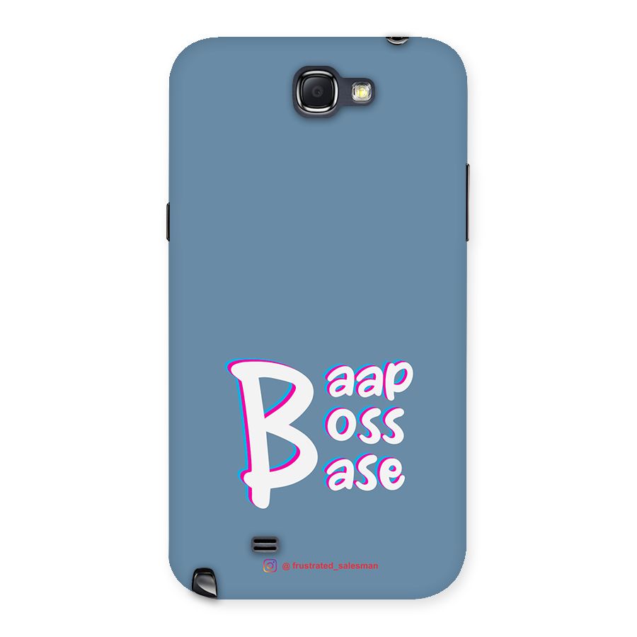 Baap Boss Base SteelBlue Back Case for Galaxy Note 2