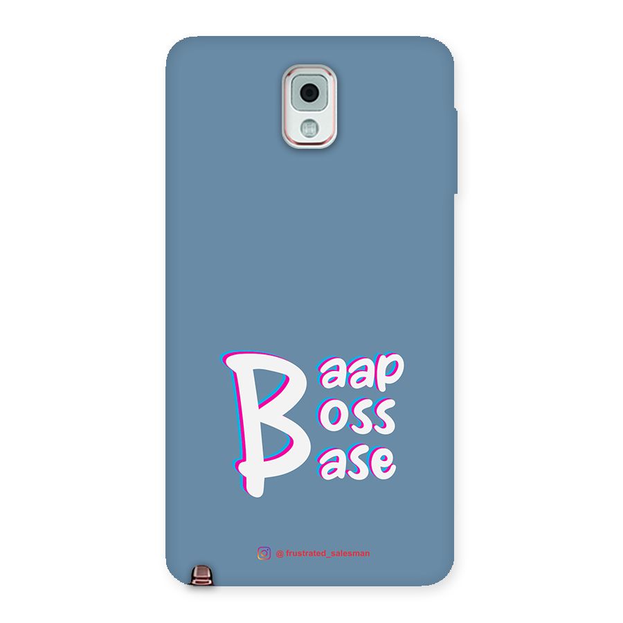Baap Boss Base SteelBlue Back Case for Galaxy Note 3