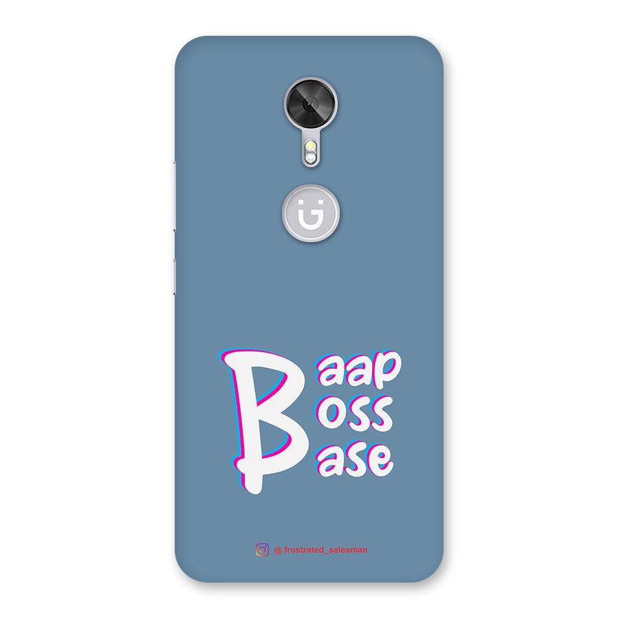 Baap Boss Base SteelBlue Back Case for Gionee A1
