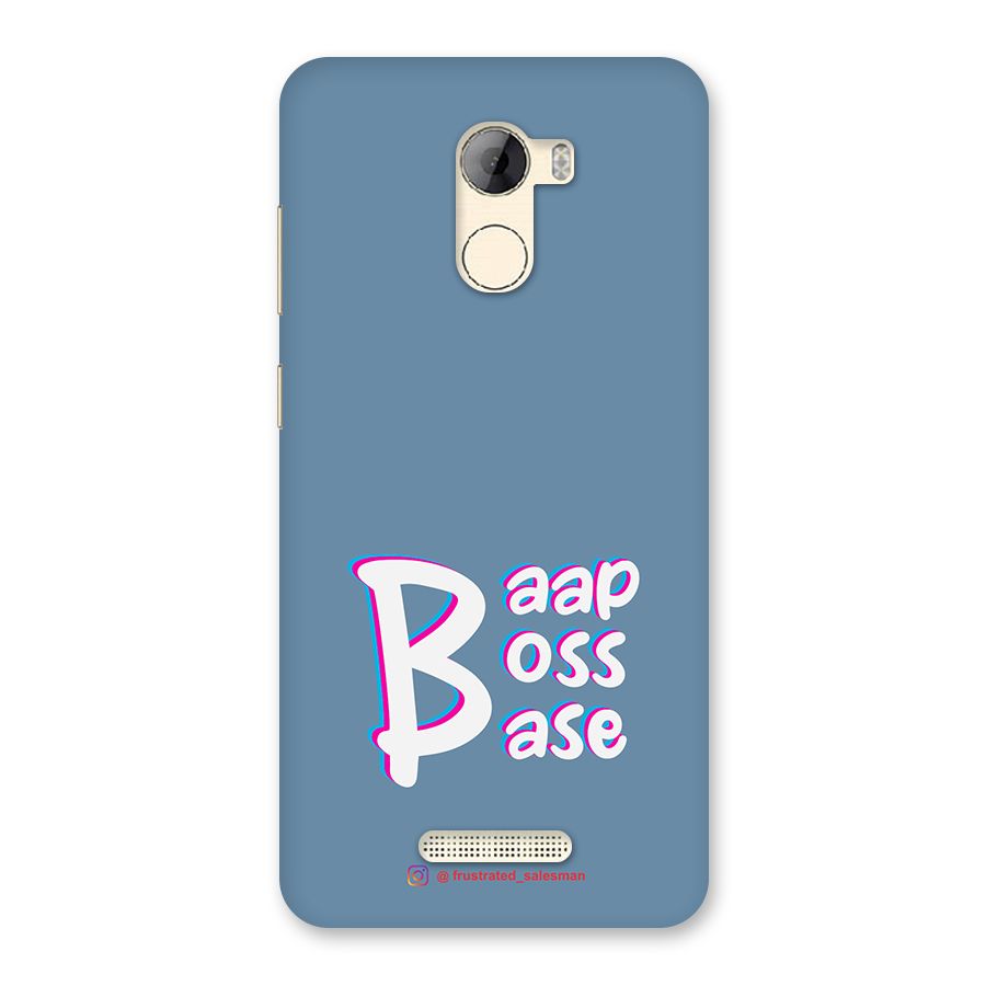Baap Boss Base SteelBlue Back Case for Gionee A1 LIte