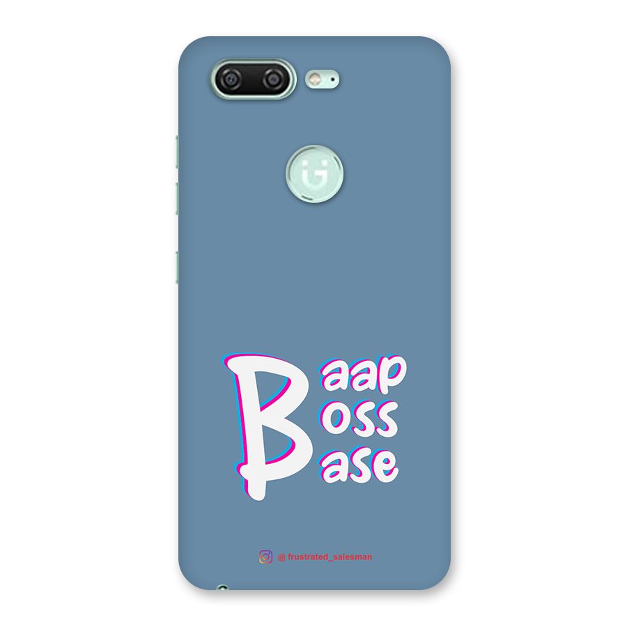 Baap Boss Base SteelBlue Back Case for Gionee S10