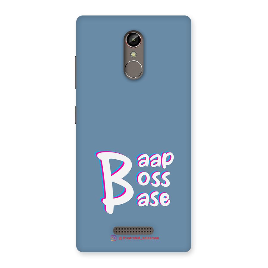 Baap Boss Base SteelBlue Back Case for Gionee S6s