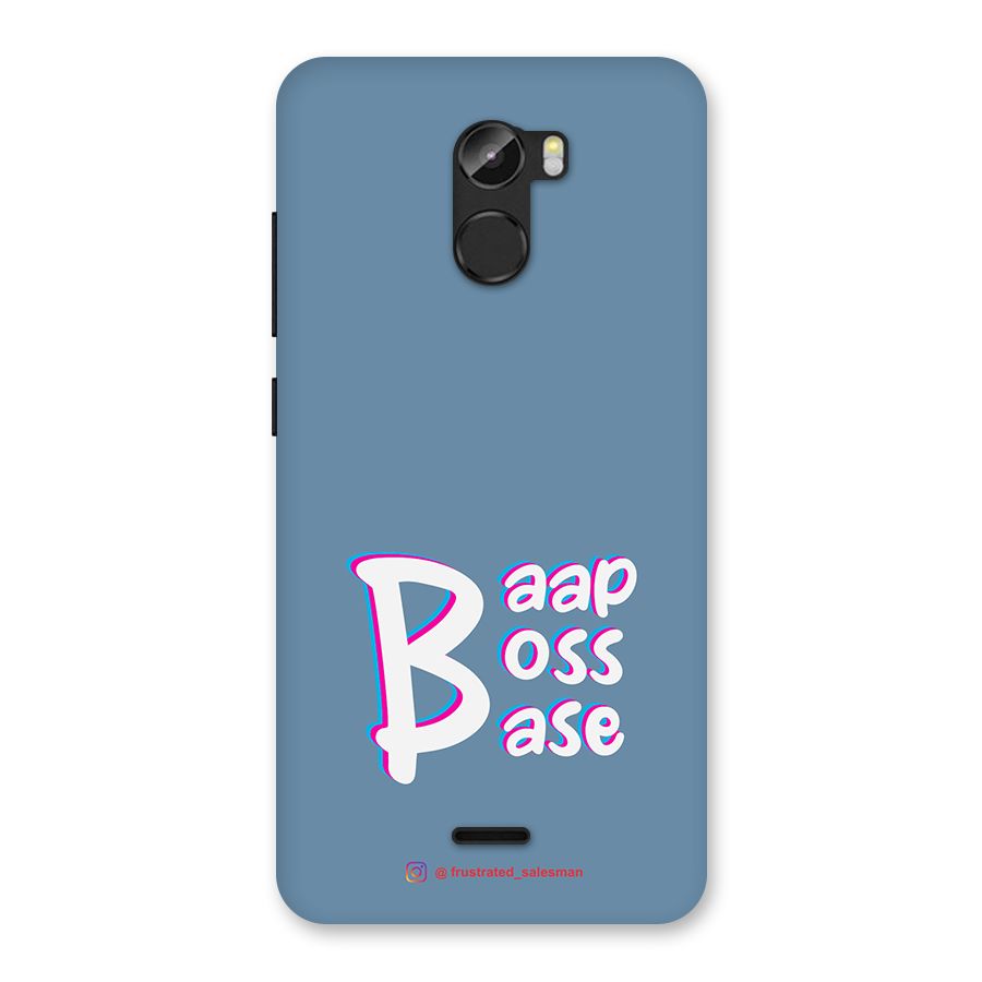 Baap Boss Base SteelBlue Back Case for Gionee X1