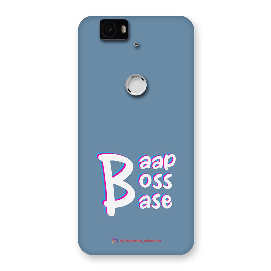 Baap Boss Base SteelBlue Back Case for Google Nexus-6P