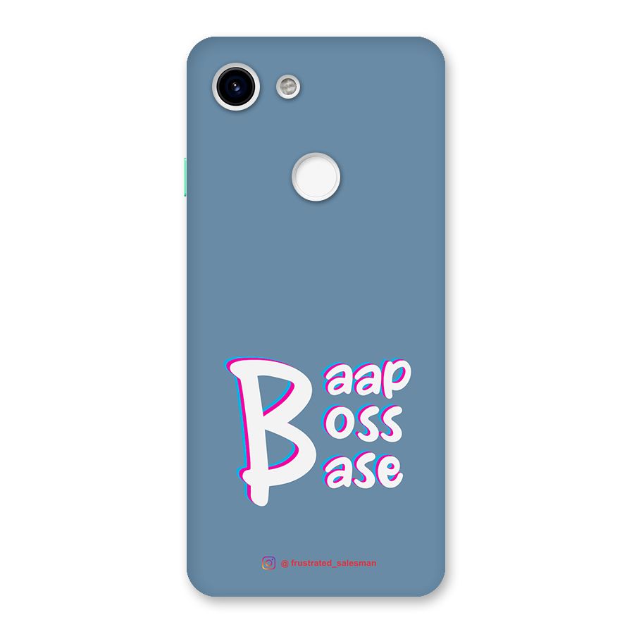 Baap Boss Base SteelBlue Back Case for Google Pixel 3