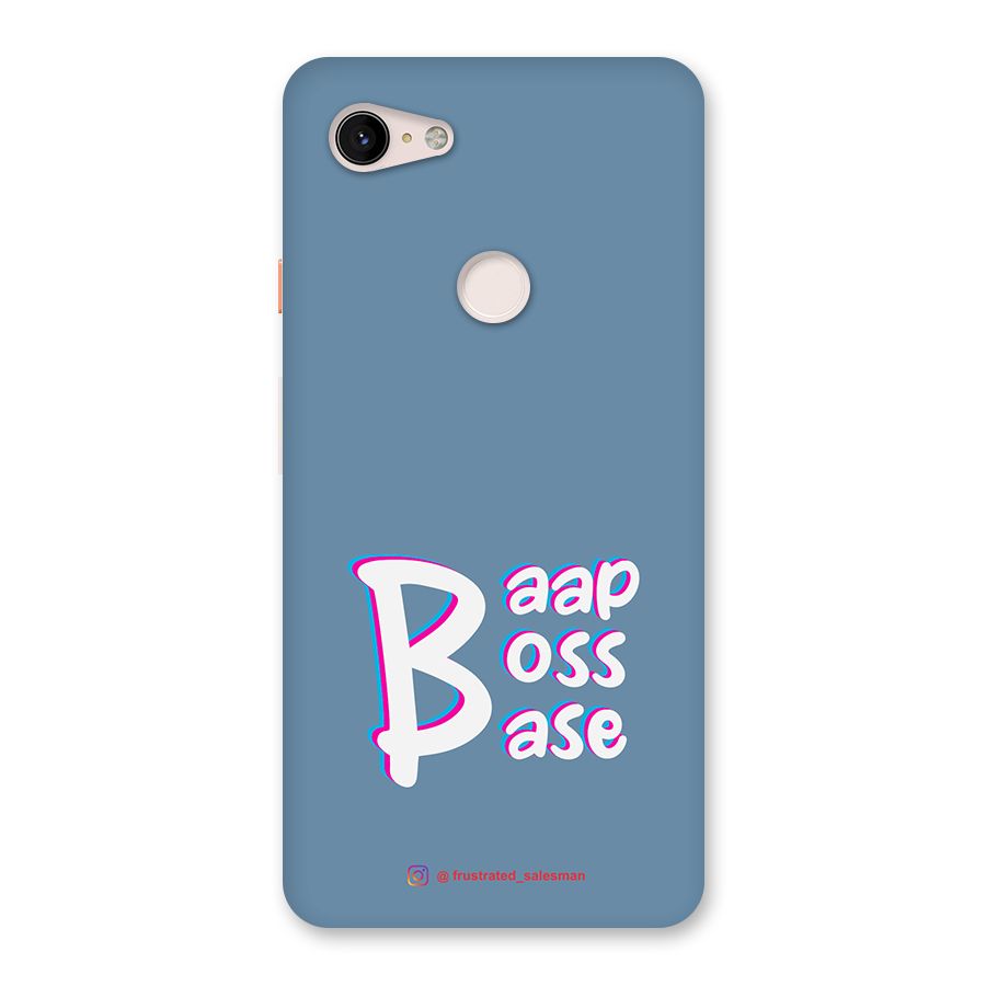 Baap Boss Base SteelBlue Back Case for Google Pixel 3 XL