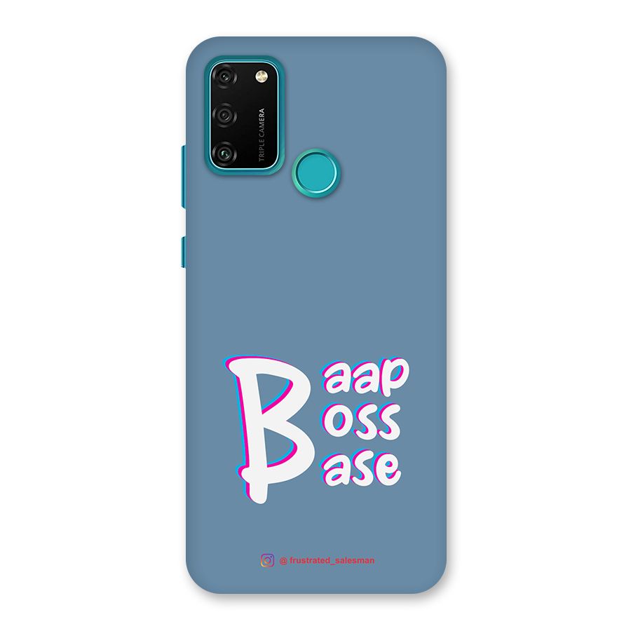 Baap Boss Base SteelBlue Back Case for Honor 9A