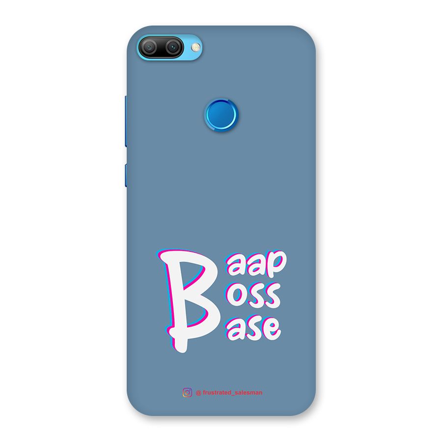Baap Boss Base SteelBlue Back Case for Honor 9N
